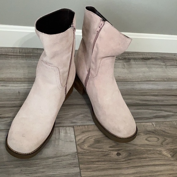 Pink leather upper boot 9 1/2 - Picture 2 of 8